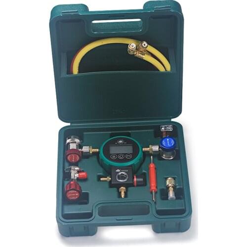 HONGSEN Refrigerant pressure gauge manifold digital Refrigeration Tester Vacuum Meter HVAC Tester Freon Pressure R134A R410 R22