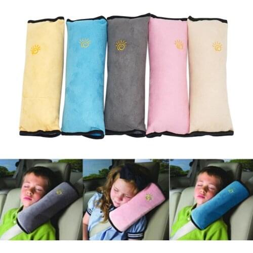 Child Car Safety Seat Belt Pillow Shoulder Strap Pad Cushions Head Supports Kids