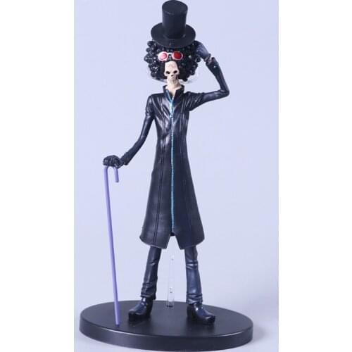 2021 hot 23cm One Piece black BROOK Action figure toys doll collection Christmas gift NO box