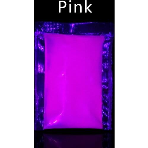 Glow in the Dark 10g Pink Fluorescent Powder Paint for Art Crafts Party Nail Decoration Phosphor Pigment