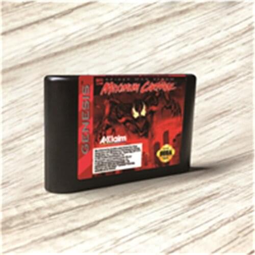 Spider-Men game Venomed Maximum Carnage - USA Label Flashkit MD Card for Sega Genesis Megadrive Video Game Console