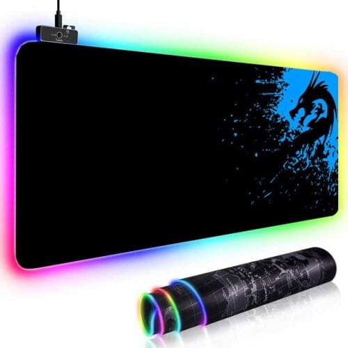 Gaming Mouse Pad Computer RGB Gamer Mousepad Large Game Rubber No-slip Mouse Mat Anime Big Mause Pad for PC Laptop mouse pad