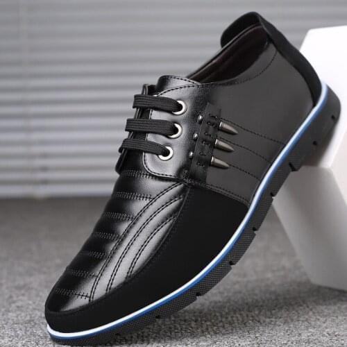 INMUMAX Mens Leather Shoes