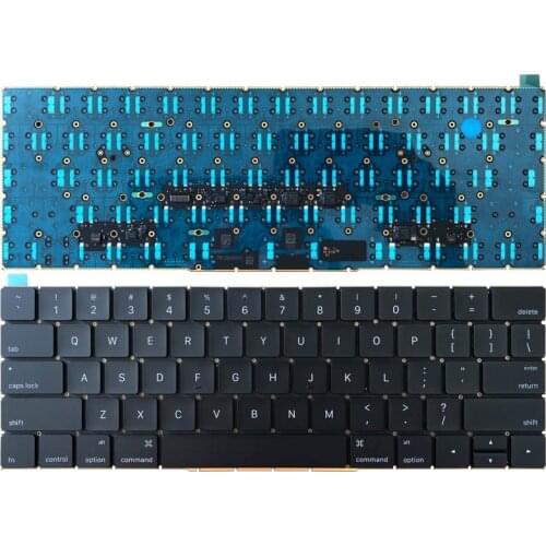 US Laptop Backlit Keyboard New For Apple Macbook Pro 13.3" Retina A1706 English Keyboard MLL42 MPXQ2 Late 2016 Mid 2017