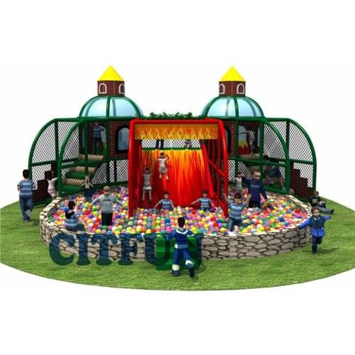 Amusement Park indoor playground games ball pool playground with slide IP-029D