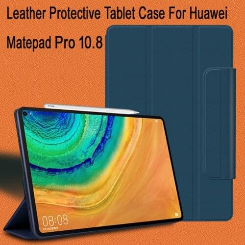 Magnetic Tablet leather case simple double-sided clip for Huawei Matepad Pro 10.8 Case Leather Airbag Smart Cover Shockproof