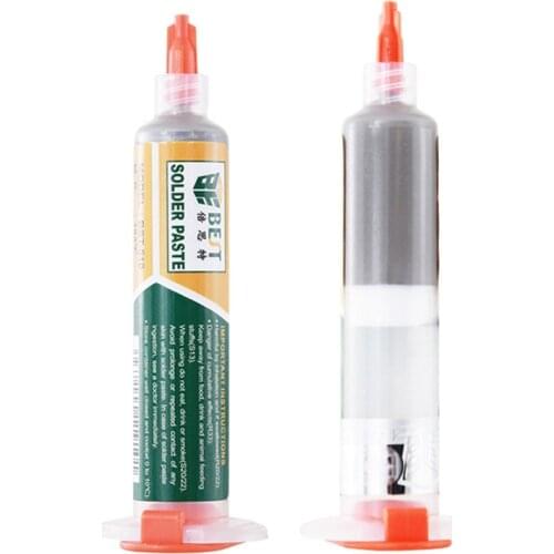 New High Quality No-clean Permanent Connection Flux Solder Soldering Paste Flux Grease With Flexible Tip NeedleTube Solder Paste