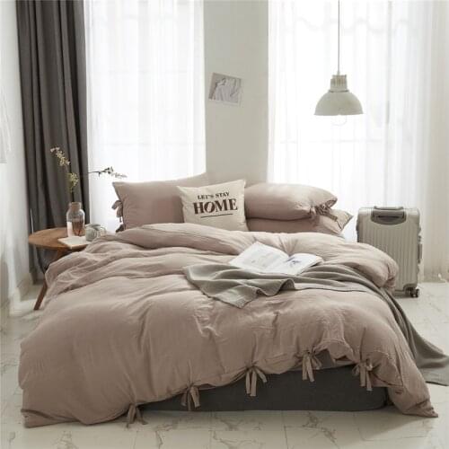 Nordic Duvet Cover Simplicity Solid Bedding Set King Bed Set 150 Comforter Quilt Cover Bedspread High Quality Bedding Set