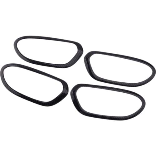 Carbon Fiber Texture Interior Door Handle Rand Trim Moulding Bezel fit for HONDA Civic 8th