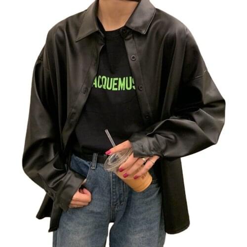 Women Leather Jacket Fashion Womens Biker Jacket Winter Femme Turn-down Collar Pu Windbreaker Coats Leather Blazers Women