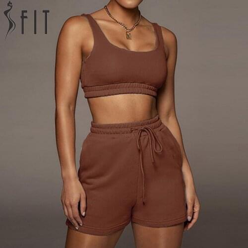 Womens tracksuit Casual Solid Sportswear sets Yoga two piece Set Women 2021 outfit clothes Summer suit 2 pieces костюм женск