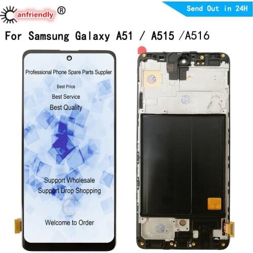 LCD For Samsung Galaxy A51 5G SM-A515F A516B A516U A516F A516N LCD Display Screen Touch Panel Digitizer With Frame Assembly