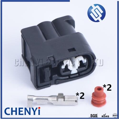 2 set 2 Pin Female Injector Auto Connector 90980-11246 7283-8226-30 For 2JZ-GE SC300 RX7 S6 Toyota Matrix Lexus Hyundai Mazda
