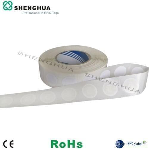 2000pcs/lot Android 13.56mhz Contactless HF FM08 NFC Tag Compatiable 1K NFC sticker RFID label in roll blank cheap one time off