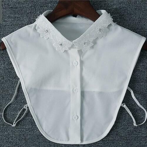 2018 autumn winter new wild shirt collar wool sweater scarf shawl decoration fake collar shirt sweater colorful Blouse