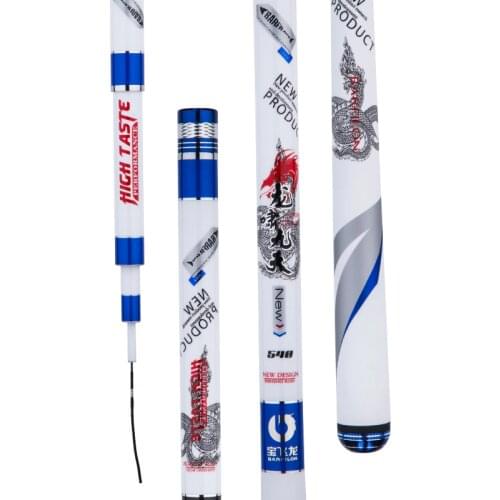 3.6m-10.0m Taiwan Fishing Olta High Carbon Fiber Fishing Pole for Black Pit Super Light Super Hard Hand Canne Fishing Tackle