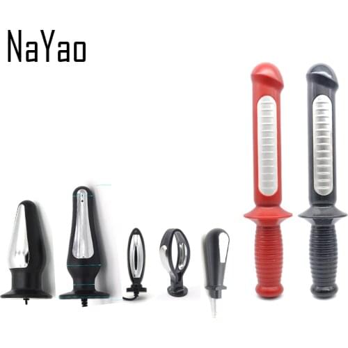 Electric Shock Used Anal Plug Medical Themed Toys for Adult Game Electro Shock Used Anal Beards TENS Sex Toys EAP 001