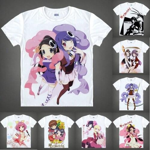 Anime Shirt The World God Only Knows T-Shirts Multi-style Short Sleeve Elsie Haqua Galgame Kaminomi Cosplay Motivs Hentai Shirts