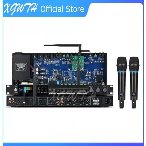 Digital Pre Effects Wireless Microphone Anti-howling Reverb USB Bluetooth Audio Equipment Karaoke Dynamic Mic Effector System