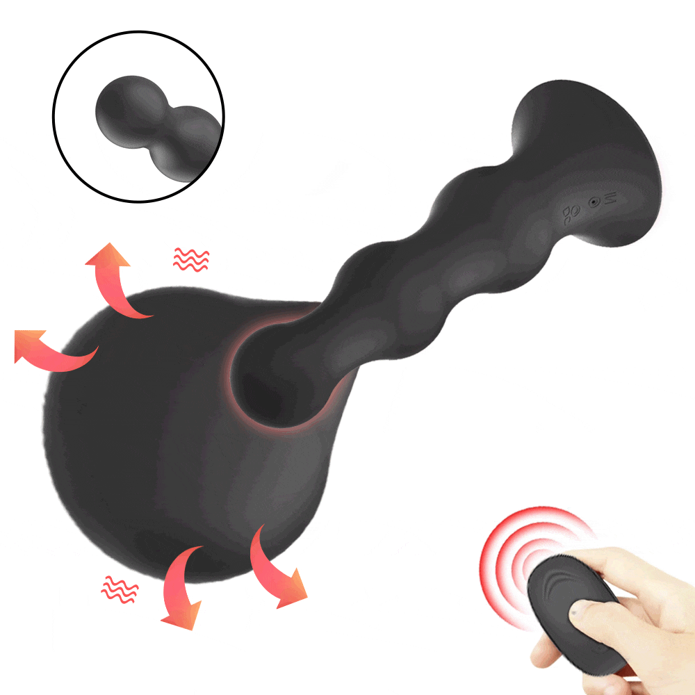 Wireless Remote Control Male Prostate Massager Inflatable Anal Plug Vibrating Butt Plug Anal Vibrator Anus Extender Dilatador