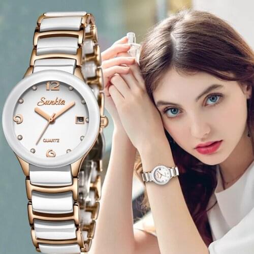 SUNKTA New Rose Gold Watch Women Quartz Watches Ladies Top Brand Luxury Female Wrist Watch Girl Clock Wife gift Relogio Feminino