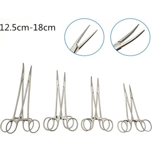 Dental Needle Holders Hemostatic forceps Orthodontic Plier Gold Plated Handle Surgical Tools Implant Castroviejo Forceps