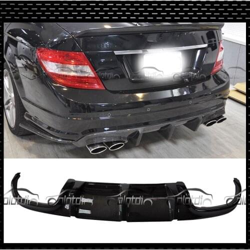 Carbon Fiber DTM Style Rear Bumper Diffuser Lower Lip Body Kit For Mercedes-Benz W204 2008-2010 Car Styling