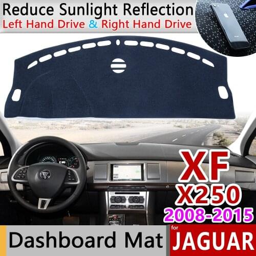 For Jaguar XF 2008-2015 X250 Anti-Slip Mat Dashboard Cover Pad Sunshade Dashmat Carpet Accessories 2009 2010 2011 2012 2013 2014