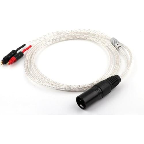 Hifi audio 8Cores OCC Silver Plated Headphone Upgraded Cable BALANCED XLR Cable