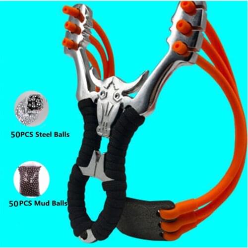 Alloy precision power sling free outdoor slingshot metal professional powerful precision slingshot hunting catapult sports