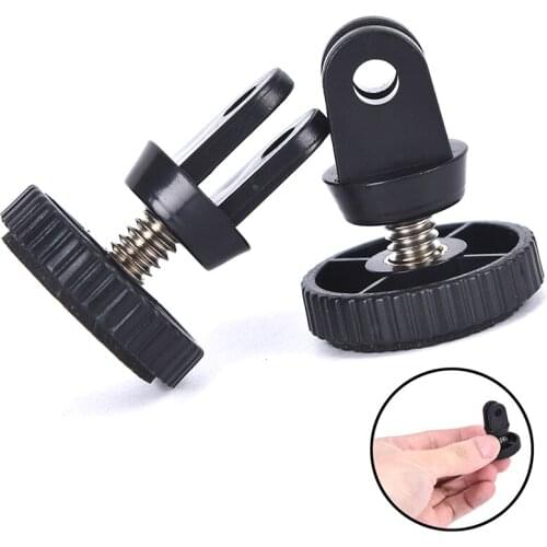 New CNC Aluminium Alloy 1/4 Mini Tripod Adapter Mount Holder for GP Hero 7/6