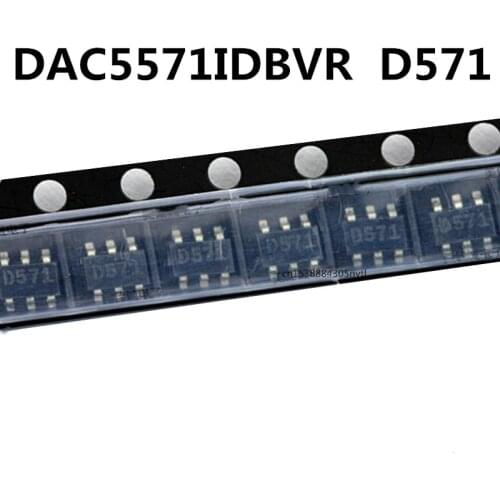 Original 2pcs/ DAC5571IDBVR DAC5571IDBVT D571 SOT23
