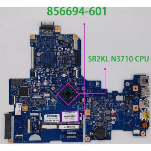 856694-601 856694-001 448.08D01.0011 UMA w N3710 CPU for HP NoteBook 17-X 17T-X000 Laptop PC Motherboard Mainboard Fully Tested