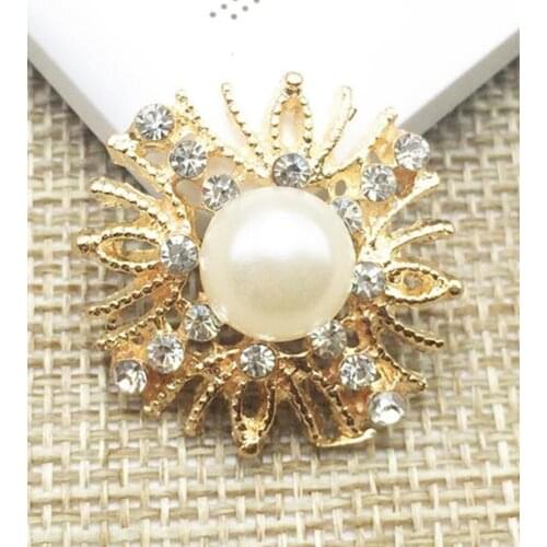 25MM Flat Bottom Rhinestone Button Pearl Wedding Home Decor Gift Flat Back Rhinestone ButtonEmbellishment Tool 20Pcs/Lot MYQB072