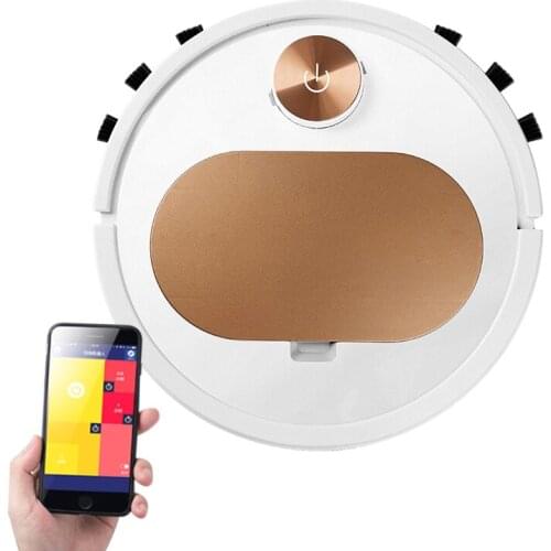 Robot Vacuum Cleaner Household 3-in-1 Wet and Dry Vacuum Cleaner Mop Mobile Phone App Control USB Wireless Vacuum Cleaner