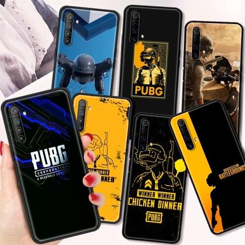 PUBG Game Luxury Silicone TPU Case for Realme C3 C11 C15 C20 XT X50 Pro 5 6 7 7i Pro Q2 Q2i V15 5G Coque Shell