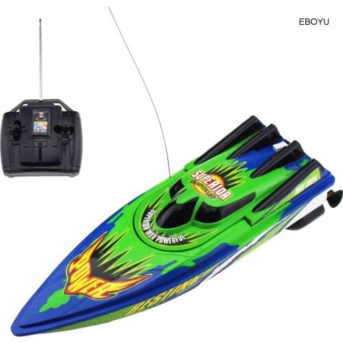 EBOYU C202 High Speed RC Boat Remote Control Race Boat 4 Channels for Pools, Lakes and Outdoor Adventure (Only Works In Water)