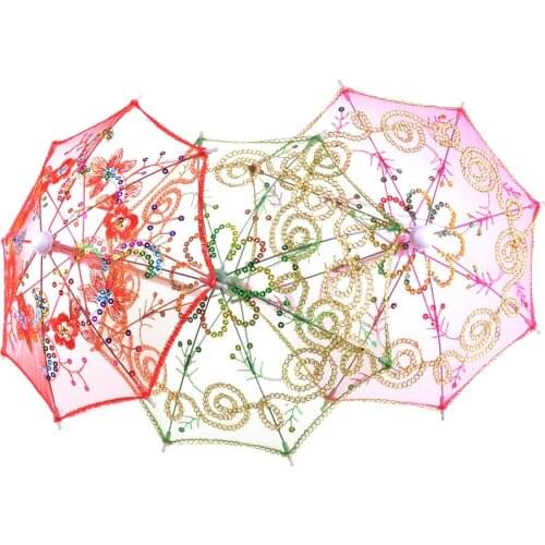1Pcs Random Color Doll Accessories Umbrella for 16 Inch and 18 Inch Doll Toys for Girls Christmas Gift Kids Toys