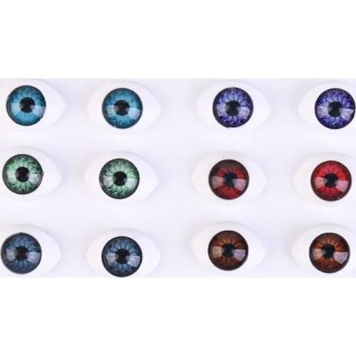 10 pairs / lot 10×14mm BJD Doll 6 Colour Acrylic Eyes For Reborn Doll Color Eyeball For Blyth Dolls Diy BJD Doll Accessory