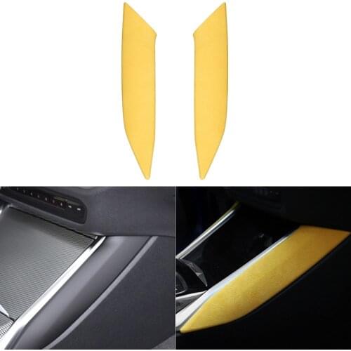2PCS Car Interior Center Consoles Gear Shift Side Panel Strip Cover Decoration Trim for BMW 3 4 Series G20 G28 325i 2019-2021