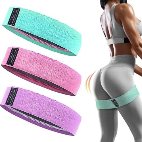 3 Levels Non-Slip Thick Booty Bands for Workout Exercise Squat Fitness Gym Glute Hip Circle Band Women Fabric Resistance Band