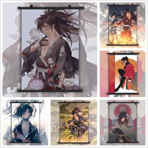 Home Decoration Hanging Poster Canvas Dororo Hyakkimaru Wall Artwork Print Modern Anime Painting Scroll For Beside Background
