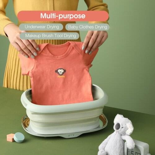 Travel Folding Clothes Drying Machine Storage Box Household Small Portable Underwear Sterilization Machine 100W UV Disinfection