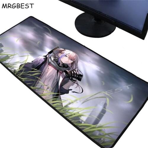 MRGBEST Girls Frontline Anime Gaming Mouse Pad Gamer Large Lockedge Mouse Mat Computer Mousepad Keyboard Desk Mat 90x40/80x30mm