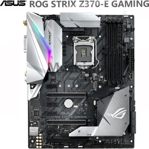 Asus ROG STRIX Z370-E GAMING 100% Original Motherboard Intel Z2370 LGA 1151 i7 i5 i3 DDR4 USB3.0 SATA3 M.2 Desktop Computer Used