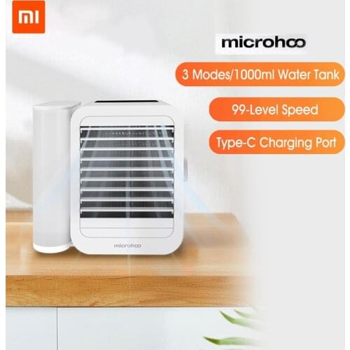 Xiaomi Microhoo 3 In 1 Mini Air Conditioner Water Cooling Fan Touch Screen Timing Artic Cooler Humidifier