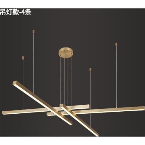 Nordic Hanging Light Fixture for Dinning Room Living Room Loft Brushed Golden Black Designer Decorative Led Lights