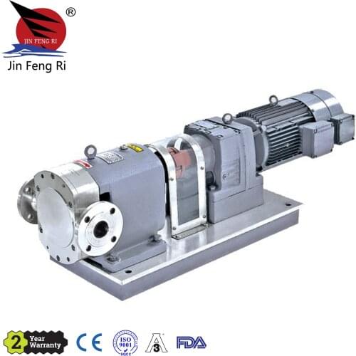 Sanitary Stainless Steel High Viscosity Positive Gear Lobe Rotor Pump