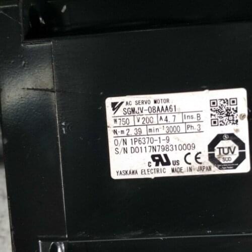 Used Tested Working SGMJV-08AAA61 AC SERVO MOTOR