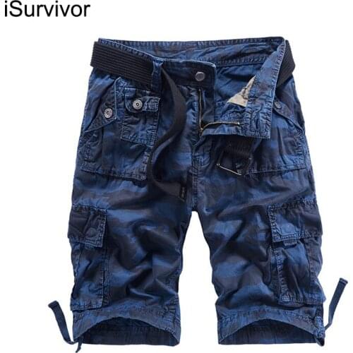 2021 Summer Mens New Camouflage Fashion All-match Shorts Large Size Loose Tooling Casual Straight Shorts